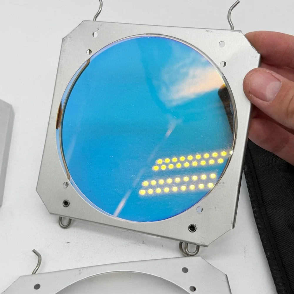 Lowel Dichroic and Diffusion Filter Set 4.75in Square Metal Frame with Case